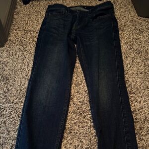 Hollister Men's Dark Blue Straight Jeans